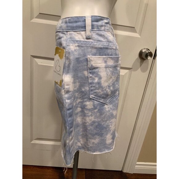 Polly Princess Blue & White Up In The Clouds Denim Mini Skirt, Size 4, NWT! - Picture 4 of 8